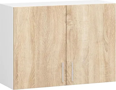 Obrázek produktu pro Akord Závěsné kuchyňské skříňky Lima bílá/dub sonoma 80x31x58 cm