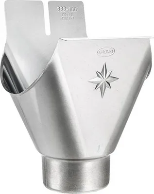 Produktbild von Titanzink Einhangstutzen RG250/DN76 für halbrunde Dachrinnen