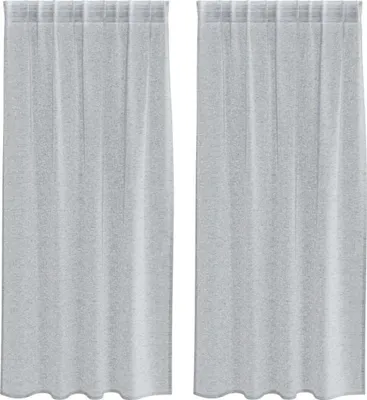 Immagine prodotto di vidaXL Tende oscuranti, 2 pezzi, grigio scuro, 175 x 140 cm, poliestere