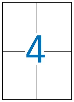 Produktbild von APLI SP-12991, Gelb, Selbstklebendes Druckeretikett, A4, Rechteck, 10,5 cm, 14,8 cm