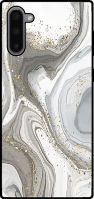 Produktbild von Smartphonica Telefon Fall geeignet für Samsung Galaxy Note 10 mit Marmor-Druck - TPU zurück Abdeckung Fall Marmor-Design - Silber