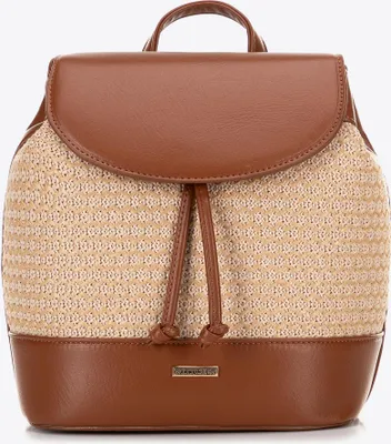 Produktbild von Wittchen Damen-Rucksack, gewebt, braun und beige, Polyurethan