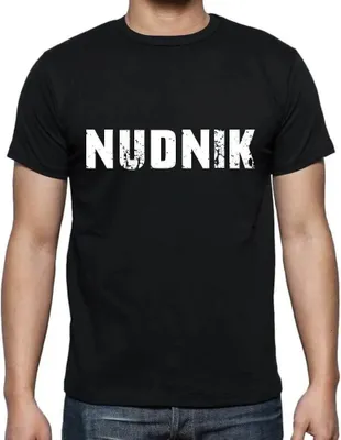 Produktbild von Herren Grafik T-Shirt Nudnik Öko-Verantwortlich Vintage Jahrgang Kurzarm Lustige Druck Geburtstag Geschenk Mann