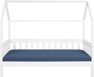 Produktbild von Inter Link Hausbett Funky Housebed 90x200 Kiefer massiv weiss lackiert