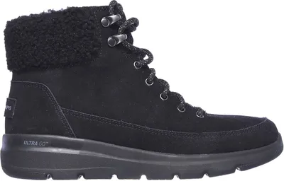 Produktbild von Skechers Glacial Ultra Woodlands Damen Stiefelette gefüttert Schwarz