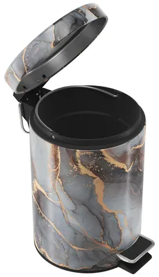 Zdjęcie produktu dla Pojemnik na kosmetyki Sanilo 3L z mechanizmem cichego zamykania Marble Abstract