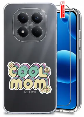 Produktbild von Hülle für Xiaomi Redmi Note 15 Pro 5G – Designs für Mama – Clear Case + Displayschutzglas