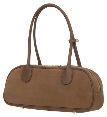 Produktbild von Damenhandtasche aus Wildleder Vera Pelle Fonda Taupe