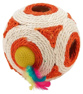 Productafbeelding van Kerbl Speelgoed: Rammelaar, veer, bal, 12 cm