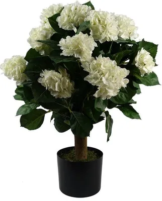 Obrázek produktu pro Umělé květiny, 70 cm, bílé, hortenzie