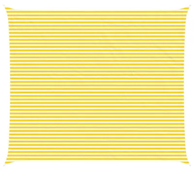 Produktbild von vidaXL Sonnensegel Gelb und Weiß 7 x 6 m 100 % Polyester Oxford