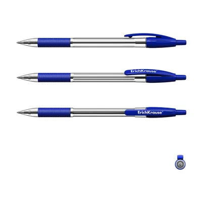 Produktbild von Druckkugelschreiber R-301 Classic 0,5mm mit Gummigriff 50er Pack Blau