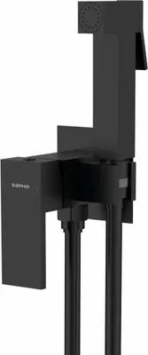 Obrázek produktu pro Bidetová baterie CUBEMIX se sprchovou zarážkou, matně černá