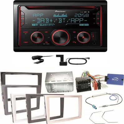 Produktbild von Pioneer FH-S820DAB DAB+ USB Einbauset für Opel Astra H Corsa D Zafira B Antara
