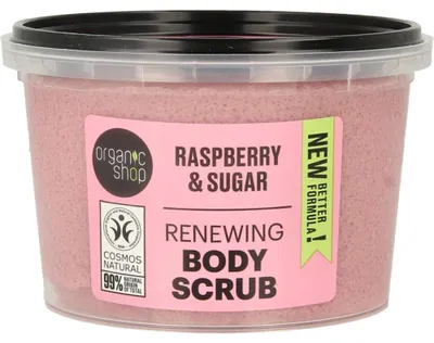Productafbeelding van Organic Shop Body scrub raspberry cream (250 ml)