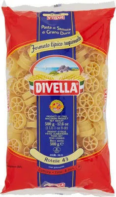 Produktbild von 10x Divella Rotelle N. 43 Hartweizengrieß Pasta Italienische Nudeln 500g Packung + Italian Gourmet Polpa di Pomodoro 400g Dose