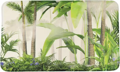 Immagine prodotto di Tappeto da bagno Tendance bianco verde 45 cm x 75 cm Decorazione per il bagno