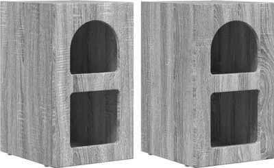 Productafbeelding van Nachtkastje ELST 2 st Grijs Sonoma 29,5 x 33,5 x 50 cm