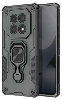 Image de Avizar, coque avec anneau pivotant et support pour Redmi Note 15, noir