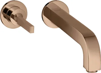 Produktbild von Einhebel-Waschtischmischer AXOR CITTERIO DN 15 UP m Ros. m Ala 225mm pol. red go mit Auslauf 225 mm polished red gold