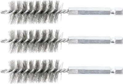 Immagine prodotto di BGS spazzola in acciaio 19 mm esagono esterno 6,3 mm (1/4") 3 pezzi - 3078-19-S