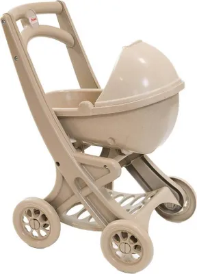 Image de Jouet poussette de poupée beige