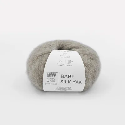Zdjęcie produktu dla Włóczka Gabo Wool Baby Silk Yak 9402 / szaro-beżowy