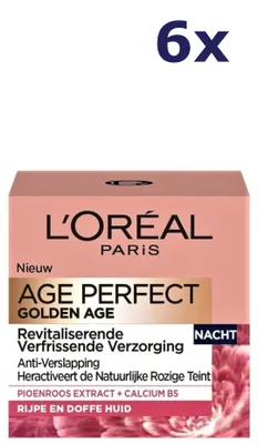 Zdjęcie produktu dla 6 szt. L'Oreal Skin Age Perfect Golden Age Krem na noc 50 ml