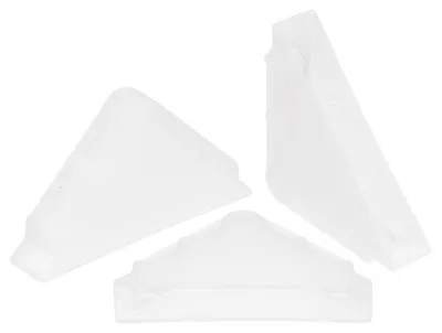 Kunststoff-Hockecken 10x65 mm, Weiß, 20 Stück