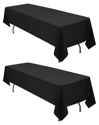 Immagine prodotto di Tovaglia nera, 153x320 cm, in poliestere, confezione da 2