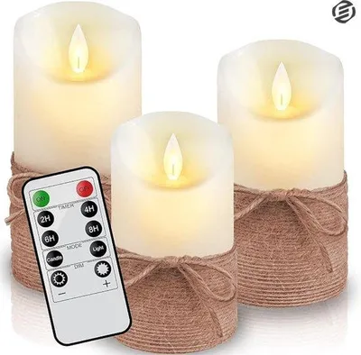 Obrázek produktu pro Nabíjecí LED vánoční světla – Elektrické svíčky – Realistické svíčky – Vánoční osvětlení – Bezpečné a ekologické