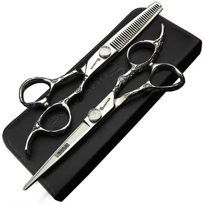 Immagine prodotto di Forbici smussanti per capelli, 6 pollici, set da 2, acciaio inossidabile