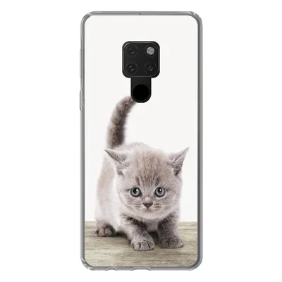 Produktbild von MuchoWow® Handyhülle Schutzhülle Hülle für Huawei P40 Lite Kätzchen - Katze - Haustiere - Jungen - Kinder - Mädchen Silikon Softcase Handy Hülle - Handy