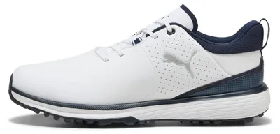 Produktbild von Puma Fusion Grip ST Herren-Golfschuhe Weiß und Marineblau