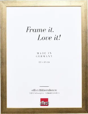 Produktbild von Effect Holzrahmen Profil Top Pro gold 18x24 cm mit Antireflexglas