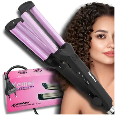 Produktbild von Kemei Haarlockenstab Welleneisen Keramik Krepp-Eisen 55W Tpc 200