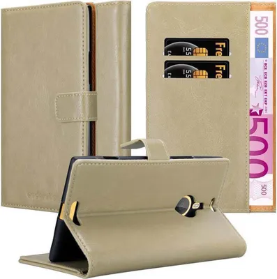 Produktbild von Cadorabo Hülle für Nokia Lumia 1520 Schutzhülle in Braun Handyhülle Book Tasche Case Etui Luxury