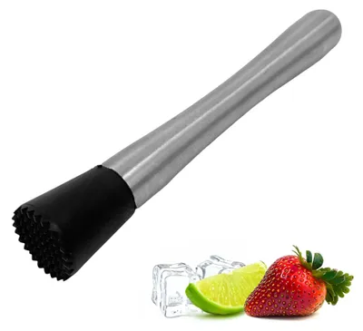 Cocktailspatel aus Edelstahl, sicher, leicht zu reinigen, Barzubehör