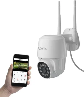 Produktbild von Sygonix PTZ WLAN SY-4760960 LAN, WLAN IP Überwachungskamera 1920 x 1080 Pixel