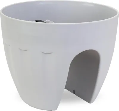 Zdjęcie produktu dla Doniczka na Balustradę Mrozoodporna i UV-Odporna Szara 20x26 cm LS7001S/Szary