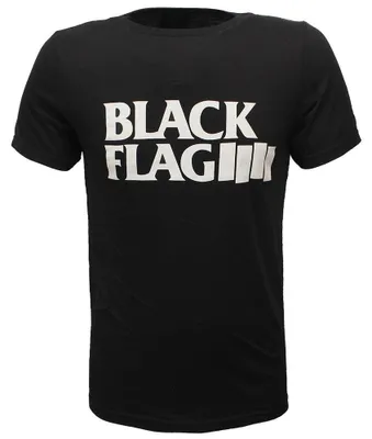 Produktbild von Schwarzes Flaggen-Logo-T-Shirt – offizielles Produkt - S