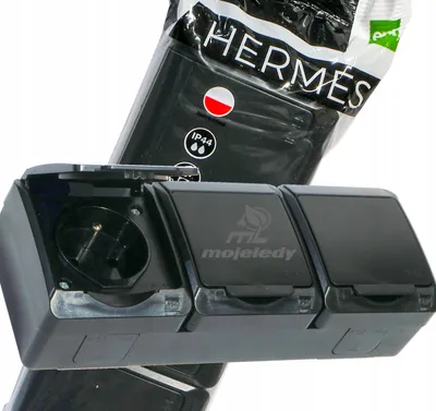 Produktbild von ELEKTRO-PLAST NASIELSK Hermes Dreifach-Steckdose Aufputz IP44 Schwarz
