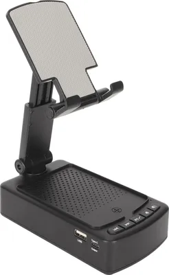 Obrázek produktu pro Bezdrátový stojan na telefon s protiskluzovou základnou a nastavitelným úhlem, kompatibilní s HD prostorovým zvukem pro telefon Pad Tablet