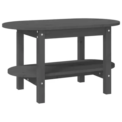 Image de vidaXL Table basse Gris 80x45x45 cm Pin massif - Tables basses