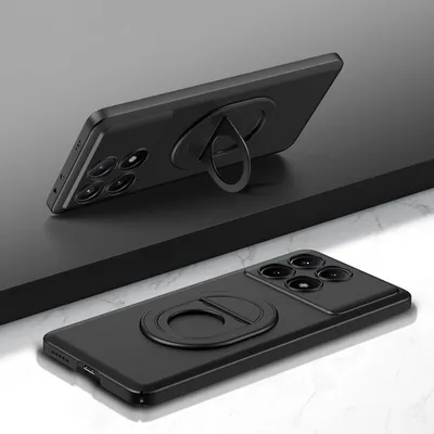 Produktbild von Für Xiaomi Redmi K70E / Poco X6 Pro MagSafe Schock Design Ring Hülle