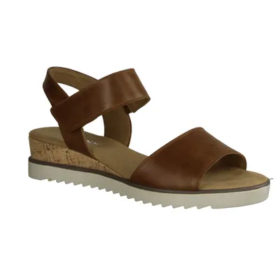 Produktbild von Gabor Comfort 22750-53 Sandalette, Damen, Camel (Braun) , Leder, Keilsandaletten - Damenschuhe Sandalette / Sling, Braun, leder (vacchetta)