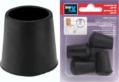 Image de Bouchon en caoutchouc 4 pour diamètre 10 Noir - Inofix