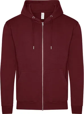 Produktbild von Just Hoods JH250 | Organic Zoodie Baumwolle / recycelter Polyester - Farbe: Burgundy - Größe: L