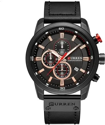 Produktbild von CURREN Uhr - Elegante schwarze Herrenuhr KP6222