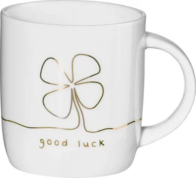 Produktbild von ASA linia Henkelbecher, good luck D. 8,7 cm, H. 9,4 cm, 0,35 l. 18072414